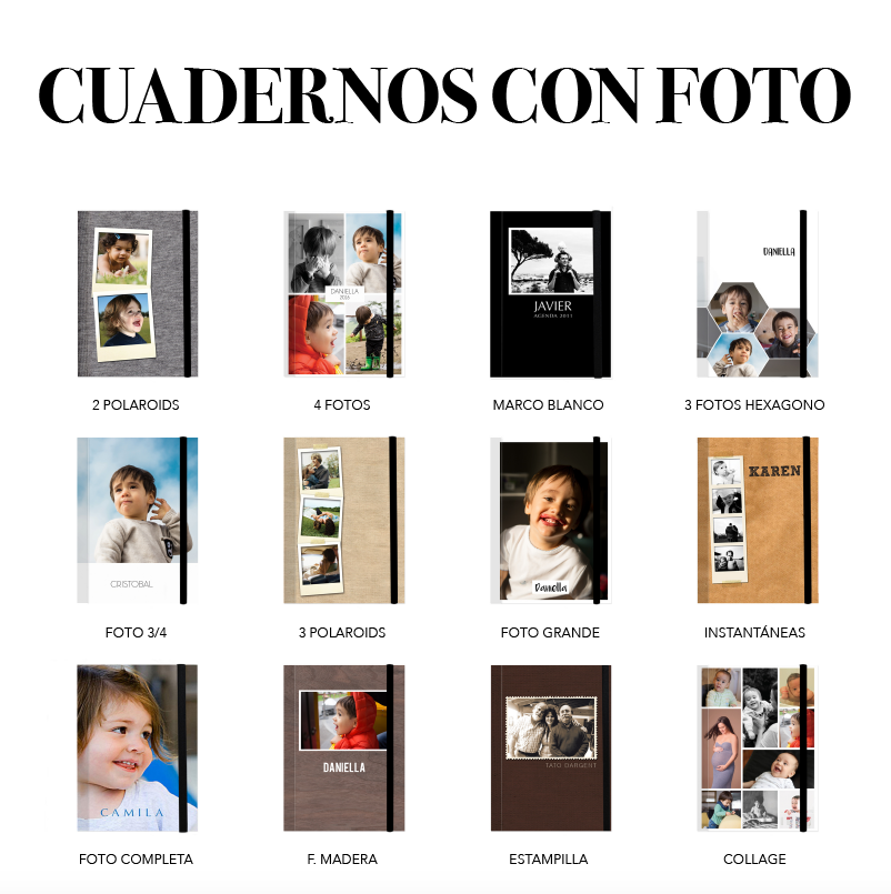 CUADERNOS TAPA CON FOTO