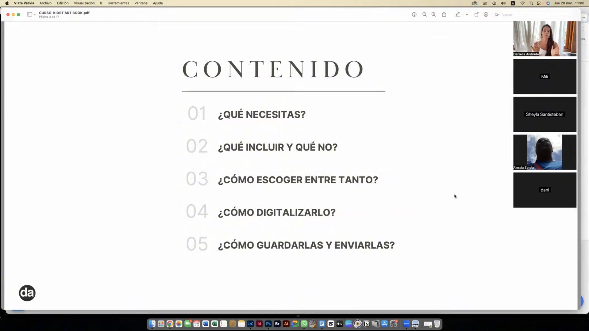 Pantalla de una computadora que tiene una presentación abierta.