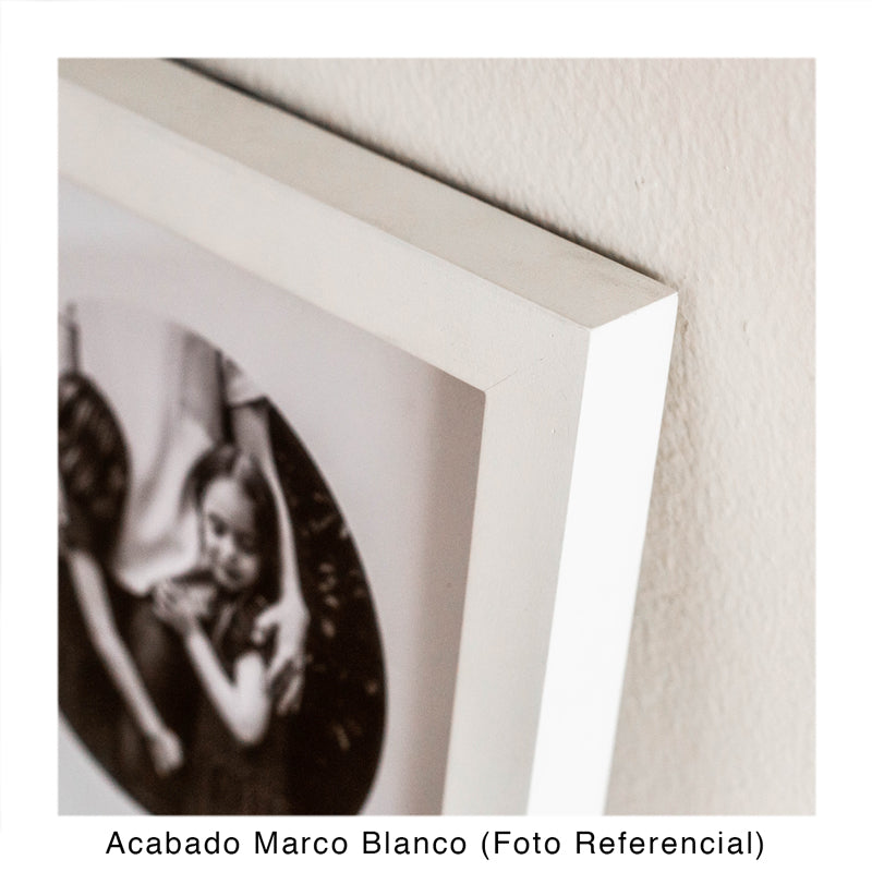 CUADRO DE VIDRIO CON COLLAGE