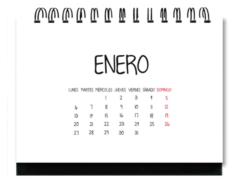 Calendario de Escritorio Doble