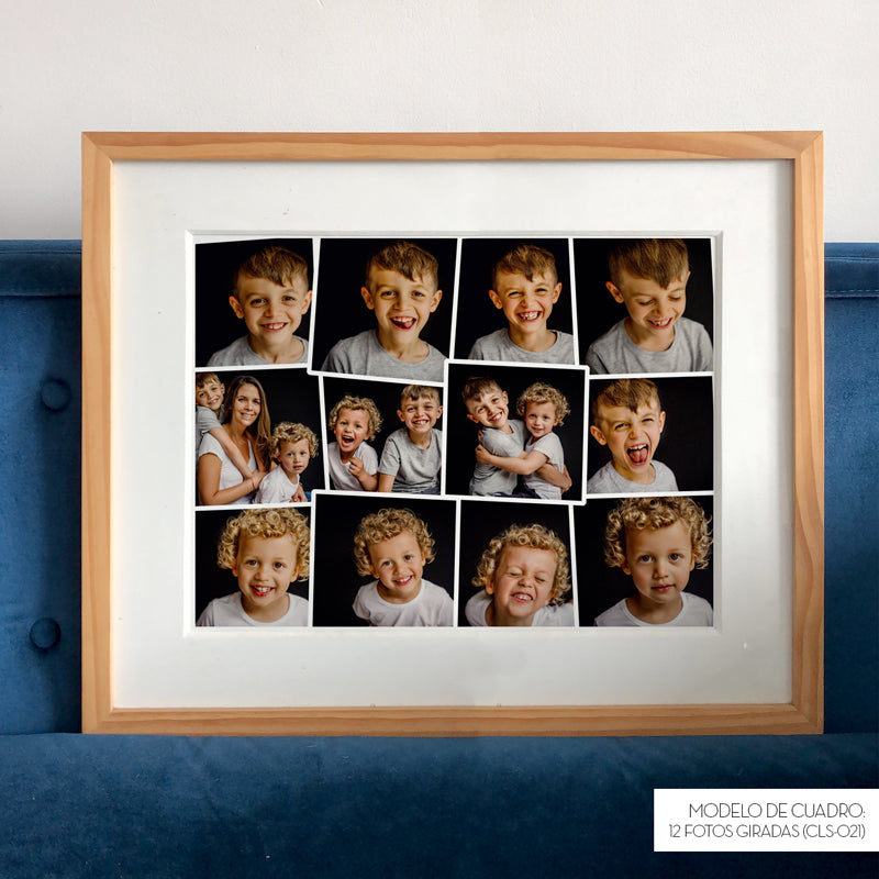 CUADRO DE VIDRIO CON COLLAGE