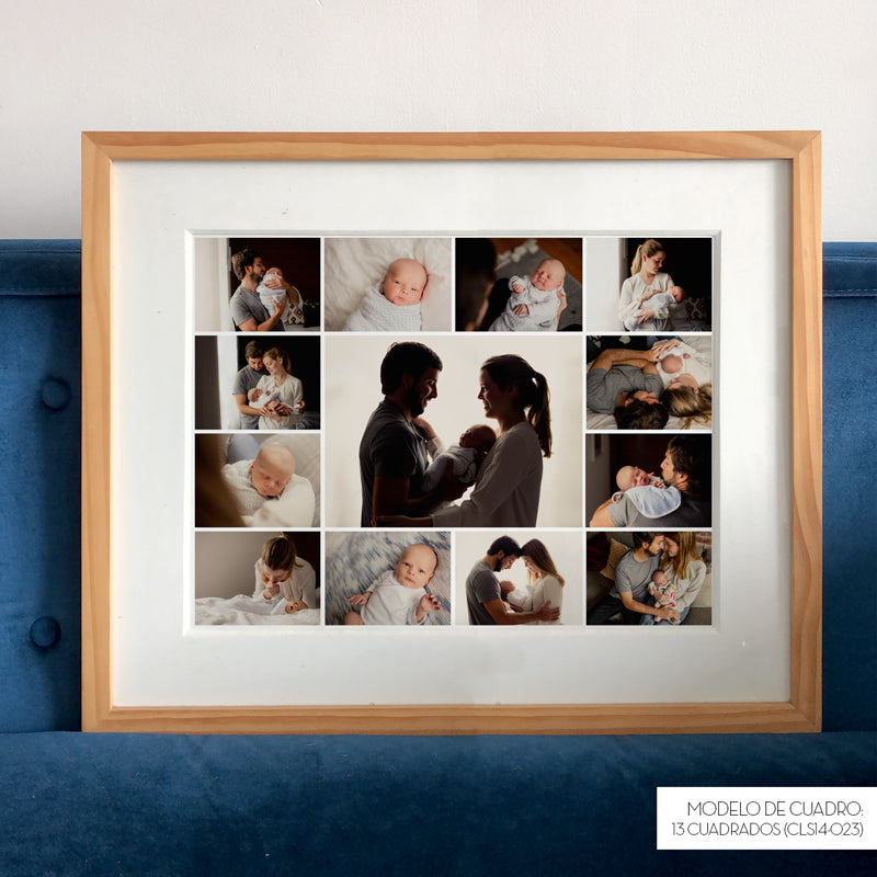 CUADRO DE VIDRIO CON COLLAGE