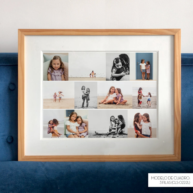 CUADRO DE VIDRIO CON COLLAGE