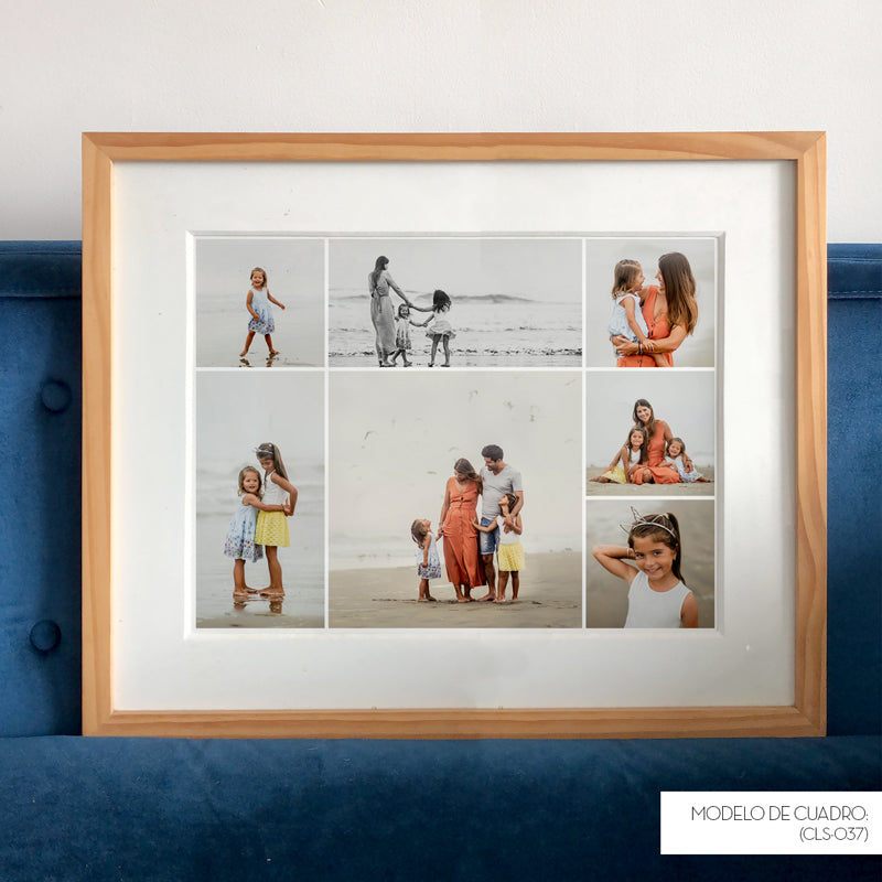 CUADRO DE VIDRIO CON COLLAGE