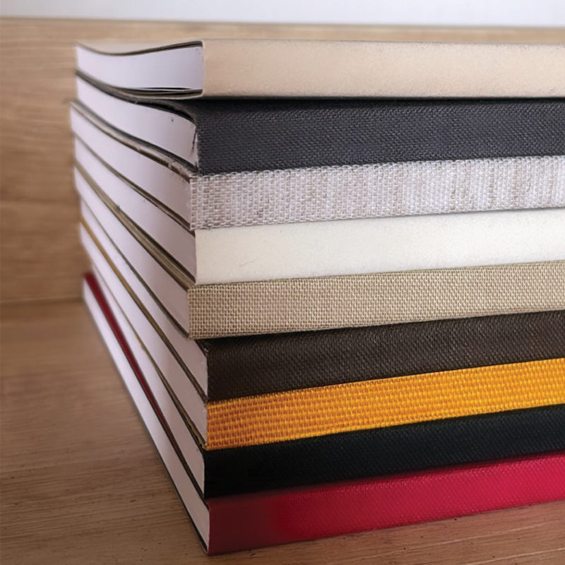 Cuaderno Mediano Slim Tela Gris